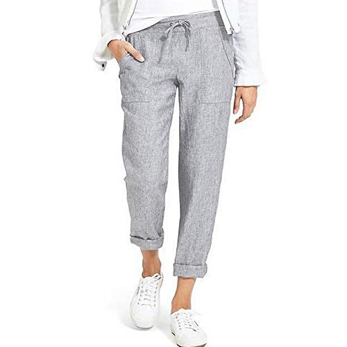 Shujin Damen Sommerhose aus Baumwolle 7/8 Länge...