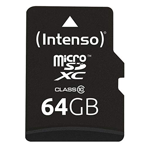 Intenso microSDXC 64GB Class 10 Speicherkarte...