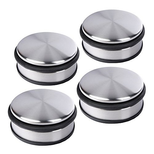 Schramm® 4 Stück Türstopper massiv Edelstahl...