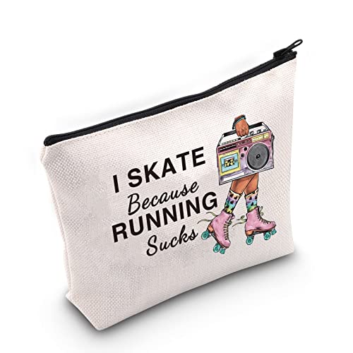 Rollschuh Geschenk Retro I Skate Because Running...