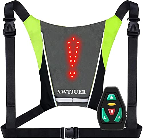 XWT Fahrradrucksack 48LED Blinker Weste USB...