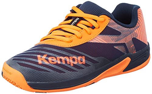 Kempa Wing Handballschuh, Marine/Fluo Orange, 34...