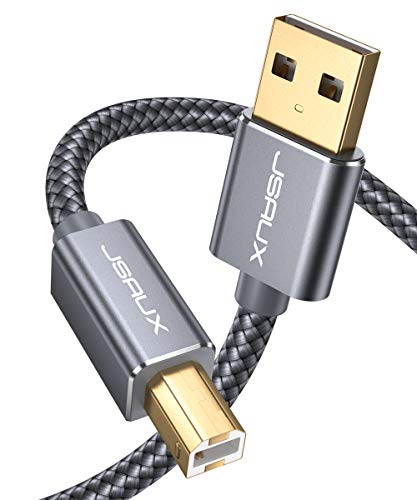 JSAUX USB Druckerkabel 2M Scanner Kabel USB A auf...