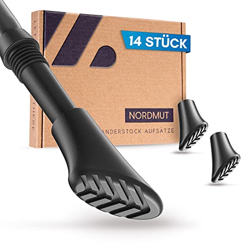 NORDMUT® Nordic Walking Stöcke Gummipuffer [14...