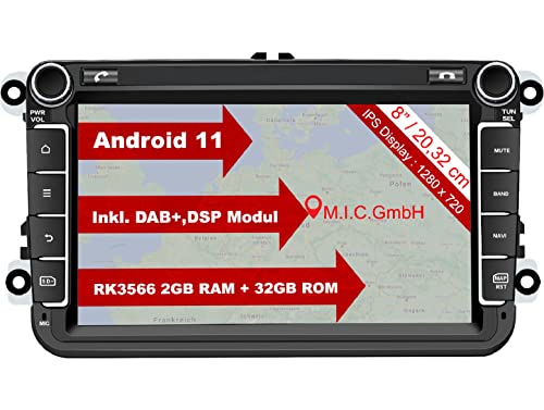 M.I.C. AV8V7LITE Android 11 Autoradio mit navi...
