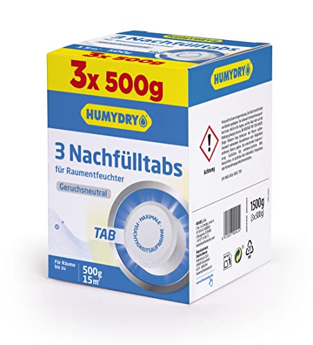 HUMYDRY Nachfüllpack TAB 3x500g Geruchsneutral...