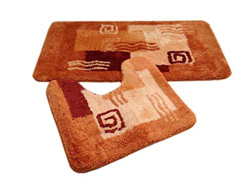 Goodway 2 Teiliges Badematten Set, Badteppich,...