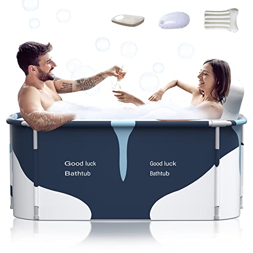 Kiseely 140cm tragbare faltbare Badewanne für 2...