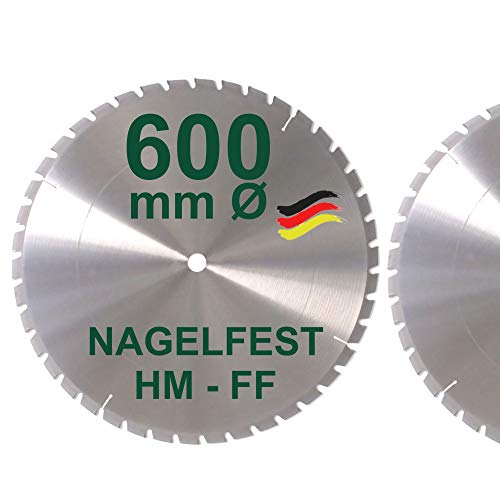 HM Sägeblatt 600 x 28 mm NAGELFEST FF Hartmetall...