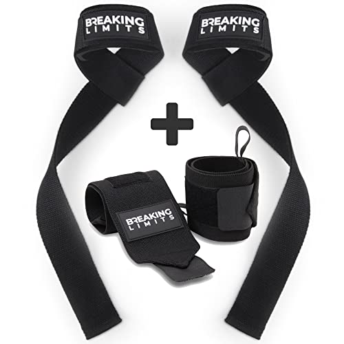 Breaking Limits Set aus Lifting Straps & Wrist...