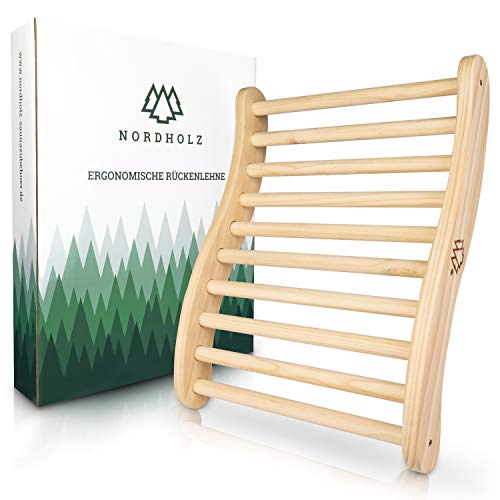 Nordholz® Sauna Rückenlehne ergonomisch - Die...