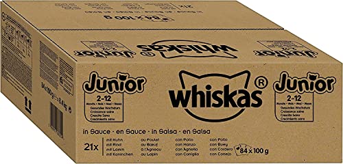 Whiskas Katzennassfutter Junior – Klassische...