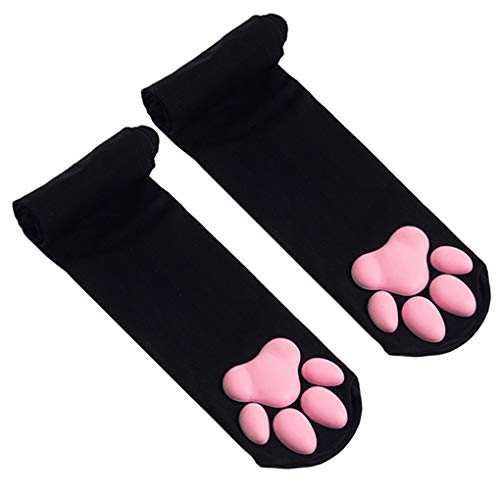 Katzenpfoten-Oberschenkelhohe Socken, niedlich,...