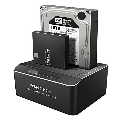 RSHTECH Dualschacht Festplatten Docking Station,...