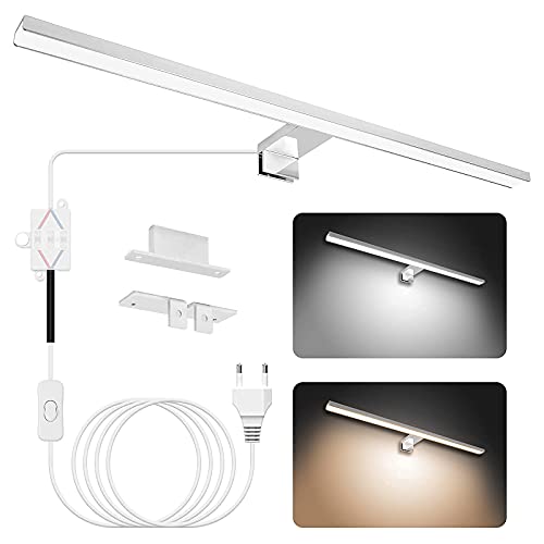 APONUO Spiegelleuchte 60cm, LED Badezimmerleuchte...