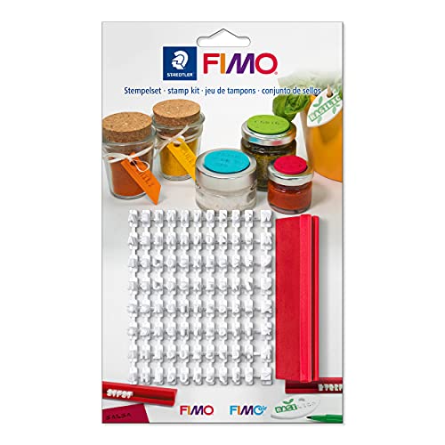 Staedtler FIMO 8700 09 Tonstempel-Set, weiß