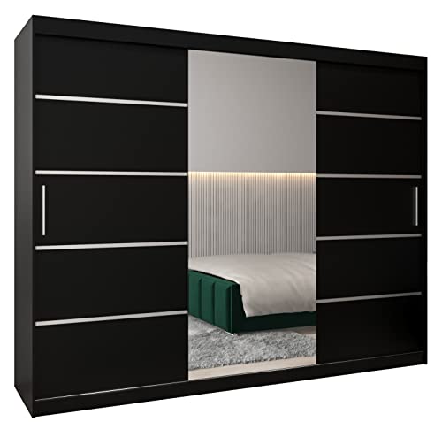 Schwebetürenschrank Verona 2-250cm mit Spiegel...