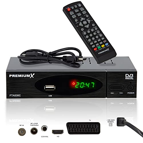 PremiumX Kabel Receiver DVB-C FTA 530C Digital...