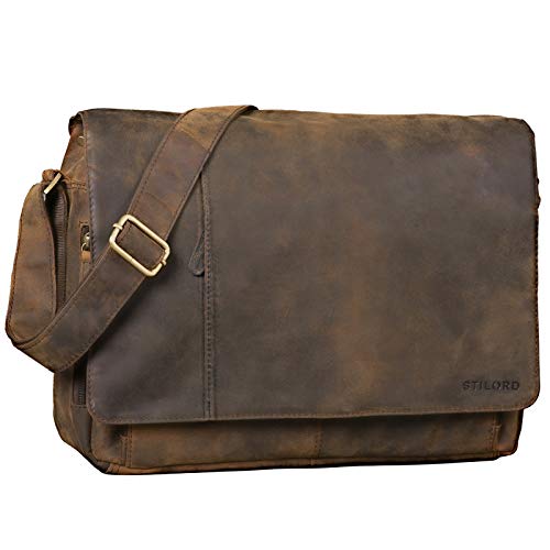 STILORD 'Elias' Ledertasche Herren Umhängetasche...