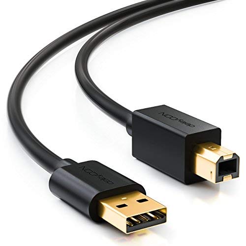 deleyCON 3,0m USB 2.0 Datenkabel Druckerkabel...