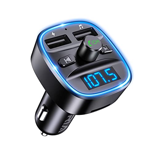 ORIA Bluetooth FM Transmitter 5.0, Wireless Radio...