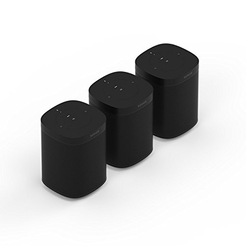 Sonos One Smart Speaker 3-Raum Set, schwarz –...