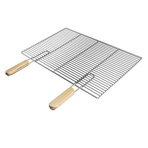 ECD Germany Rechteckiger Edelstahl Grillrost mit...