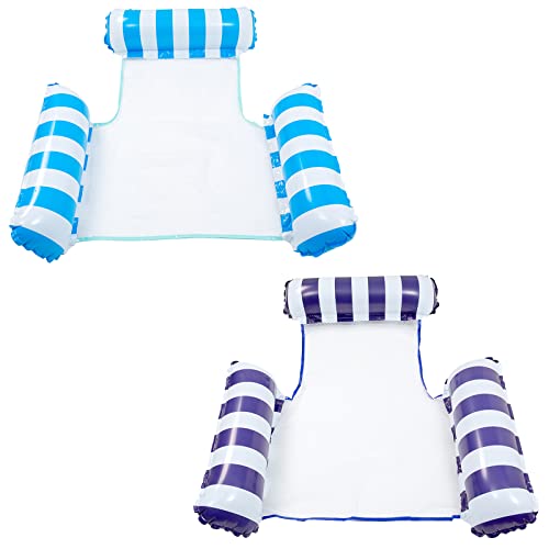 QENETY 2Pcs Wasser Hängematte Bett Liege...