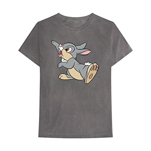 T-Shirt # M Unisex Grey # Bambi - Thumper Wave