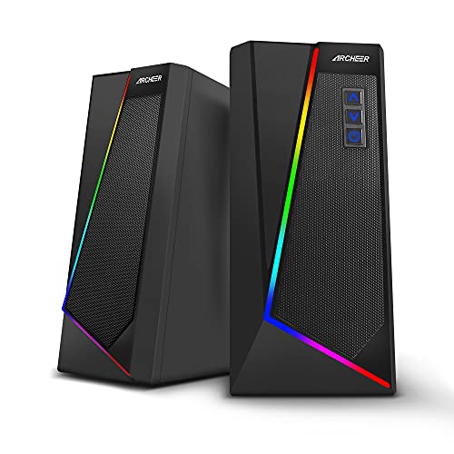 PC Lautsprecher ARCHEER PC RGB Computer Boxen RGB...