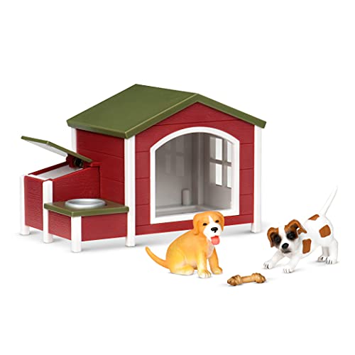 Terra Hundehütte 5-teilig Spielzeug Set – mit 2...