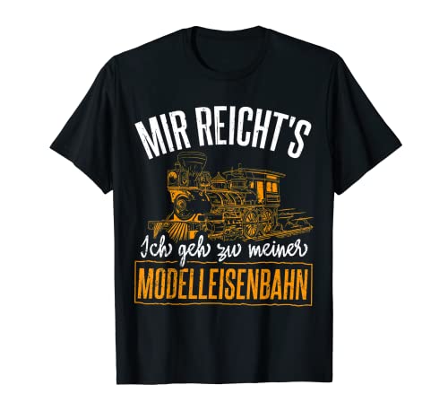 Herren Eisenbahn Modelleisenbahn Modellbau T-Shirt