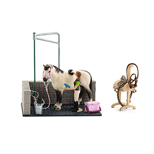 Schleich 42104 Horse Club Spielset - Waschplatz,...
