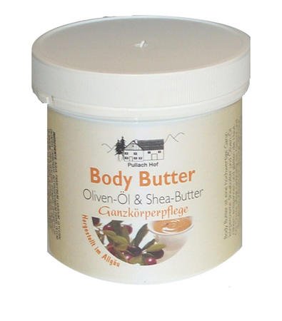 4x Body Butter Creme 250ml mit Olivenöl- und...