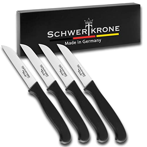 Schwertkrone 4er Messer-Set gerade/Gemüsemesser...