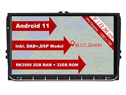 M.I.C. AV9-lite Android 11 Autoradio mit navi...