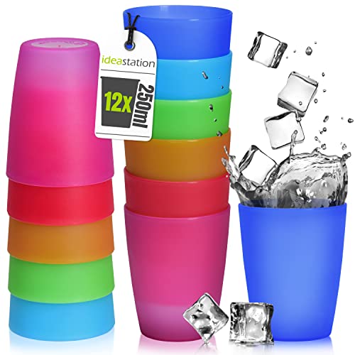 idea-station NEO Plastikbecher 12 x 250 ml - bunt...