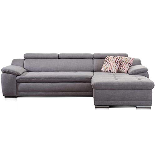 Cavadore Ecksofa Aniamo mit XL-Longchair rechts...