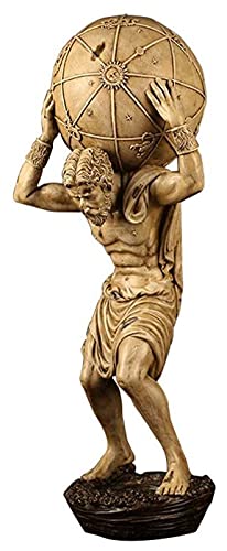 WQQLQX Statue Atlas Skulptur Greek Gods Statue...