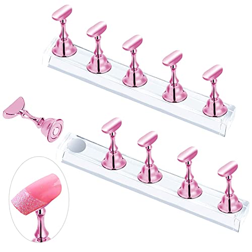 2 Set Pink Nagel Stander für Press on Nails...