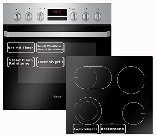 Amica Einbauherd Set | Herd-Kochfeld-Kombination |...