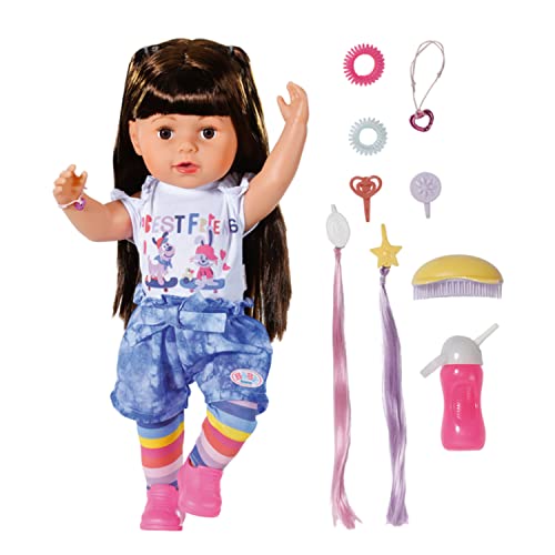 Zapf Creation 830352 BABY born Sister brunette...