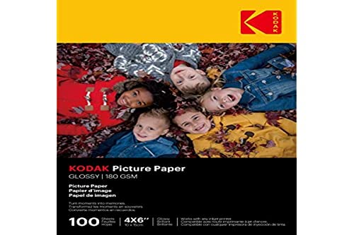 Kodak 9891161 Fotopapier, 180 g/m², glänzend, A6...