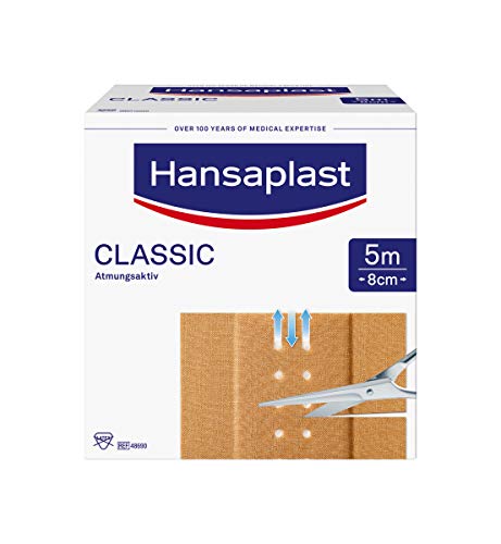 Hansaplast Classic Pflaster (5 m x 8 cm),...