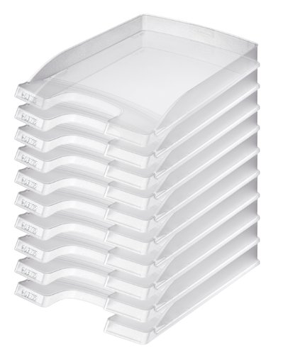 Leitz Briefkorb Flach A4, 10er Pack, Ideal für...