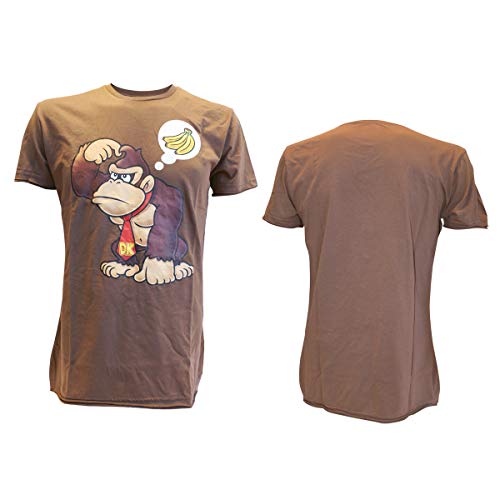 Nintendo T-Shirt -XL-Donkey Kong w. Banana (braun)