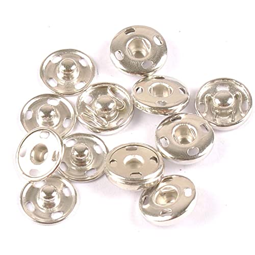 NK 50SETS / Lot 12mm Silber Messingknopf for...