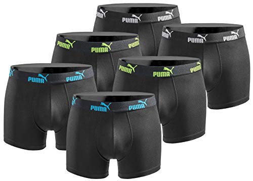 PUMA Boxershort 6er Pack Herren Basic Black...