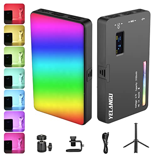 Kamera Licht RGB mit Stativ, YELANGU LED...