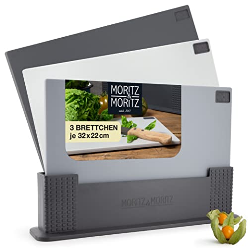 Moritz & Moritz 3x Schneidebrett Kunststoff Set -...